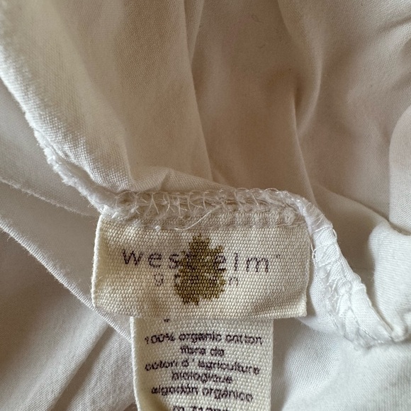 West elm organic cotton pintuck full/queen duvet cover and shams - Picture 2 of 2